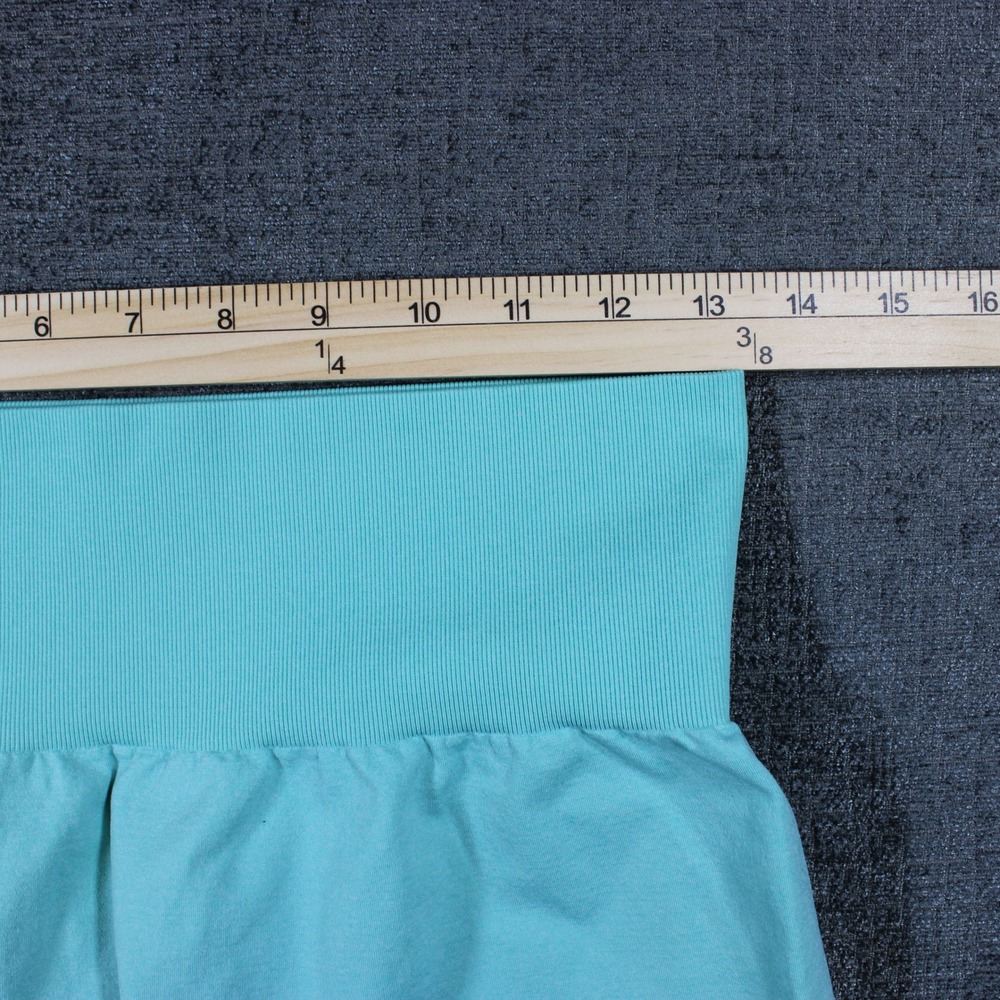 NVGTN Womens Mint Green Seamless High Waisted Biker Shorts Size L Gym Workout - Picture 4 of 9